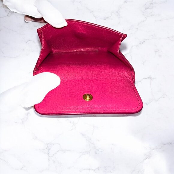 MIU MIU FUSHIA TRIFOLD COMPACT WALLET - Picture 5 of 10